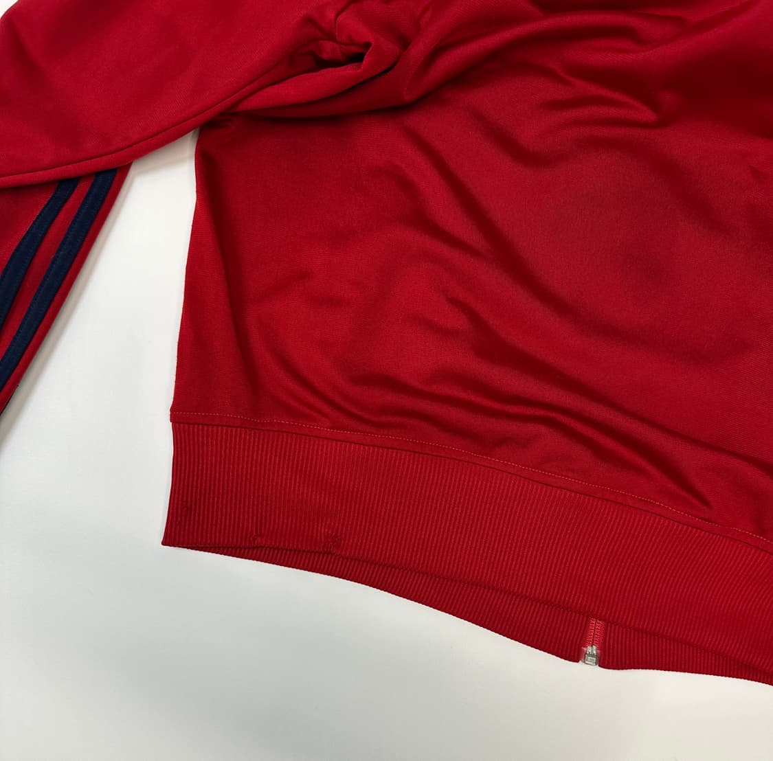 아디다스 110) 오버핏 버건디네이비 마룬 저지트랙탑 상품이미지5