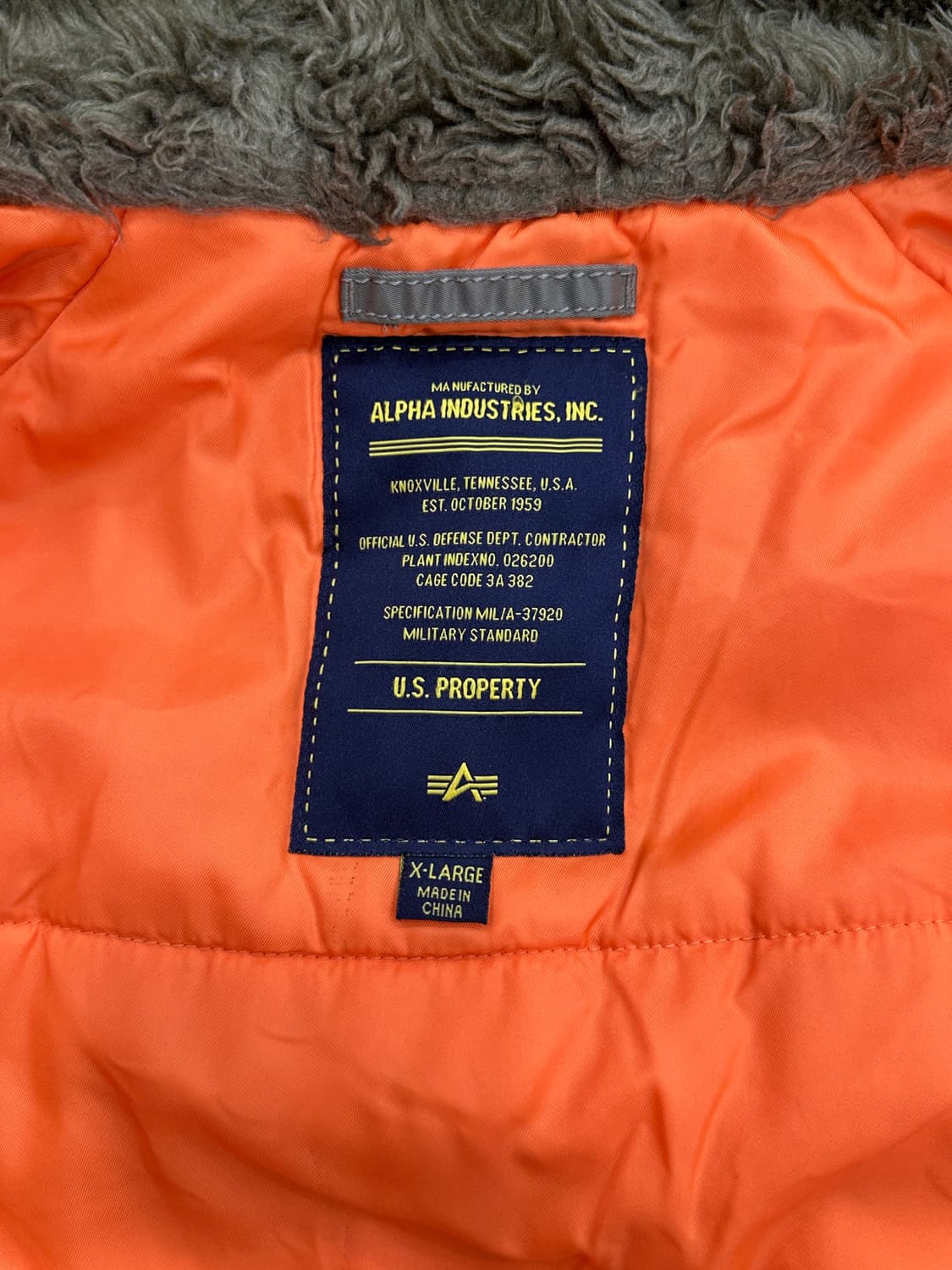 알파인더스트리 N-3B 파카 카키 상품이미지3