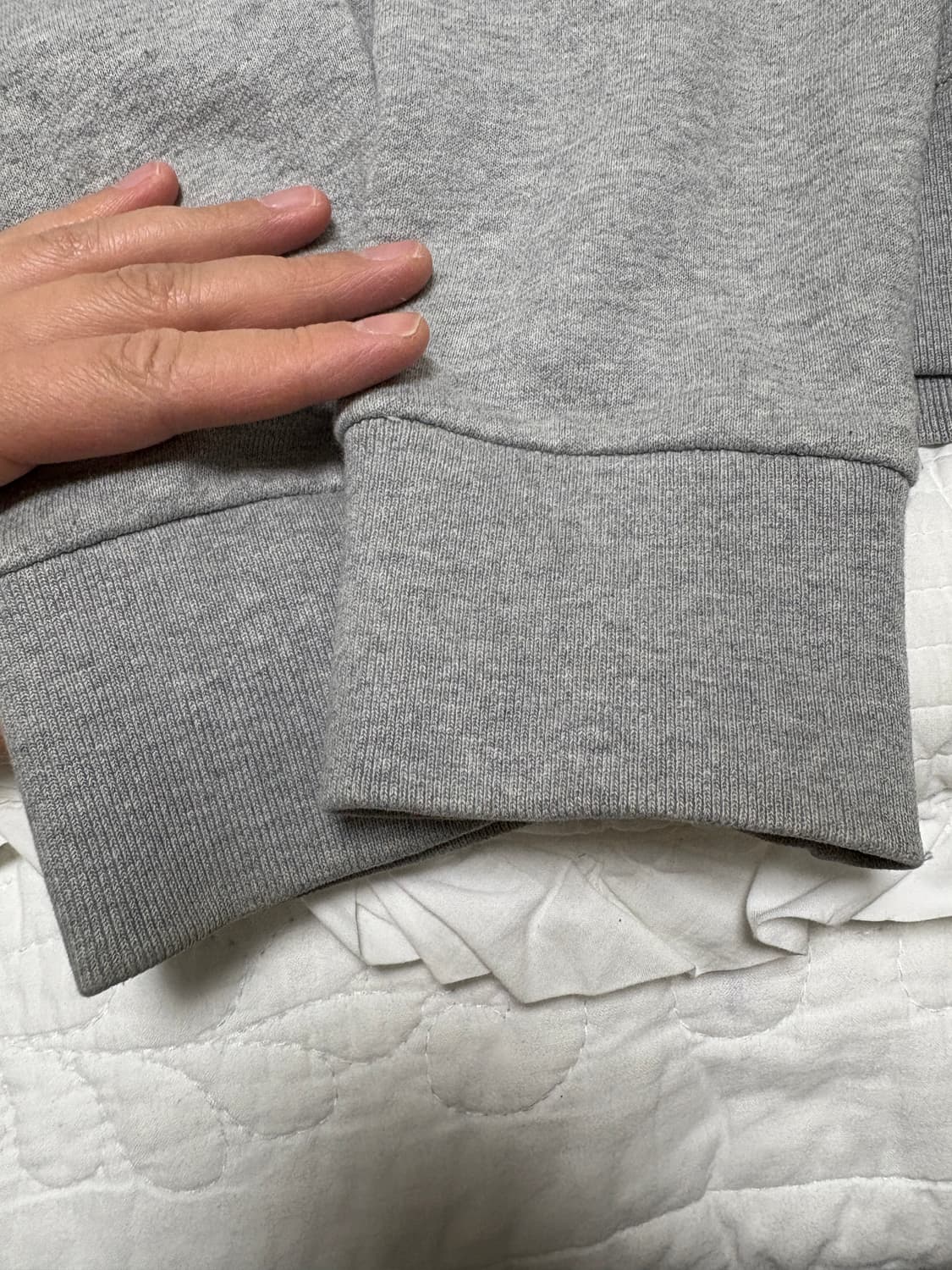 메종키츠네 그레이 맨투맨 티셔츠 국문탭 M(100-105) 상품이미지4