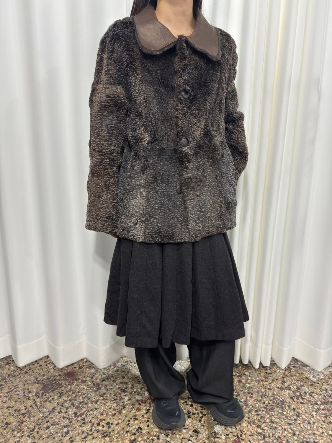 chie fur reversible jacket 상품이미지4