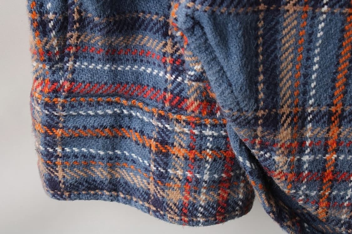 [L] 00s 갭 GAP 플란넬 블루 패턴 셔츠 상품이미지6