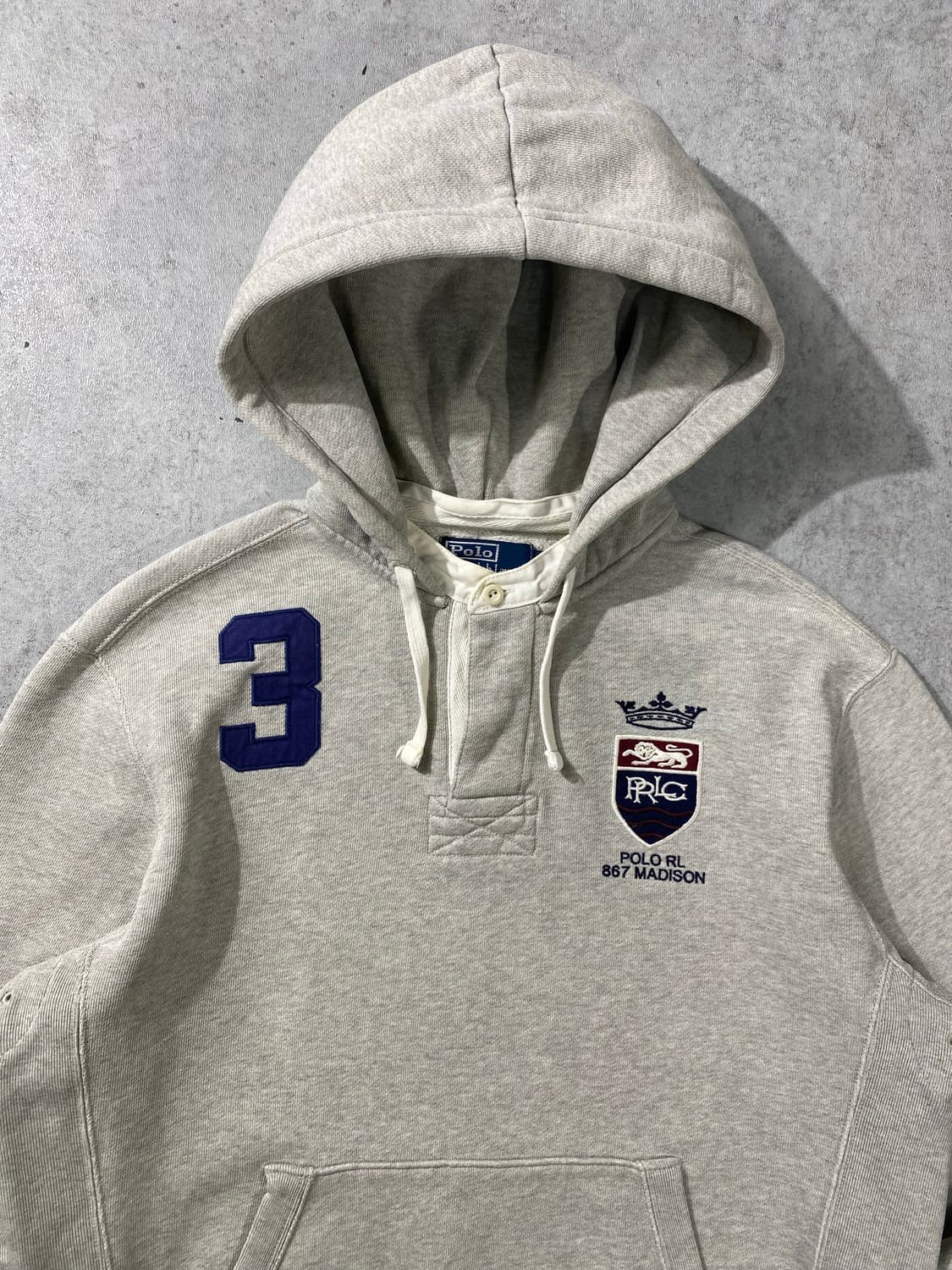 [L] 00s Polo 폴로랄프로렌 헨리넥 버튼 후디 상품이미지2