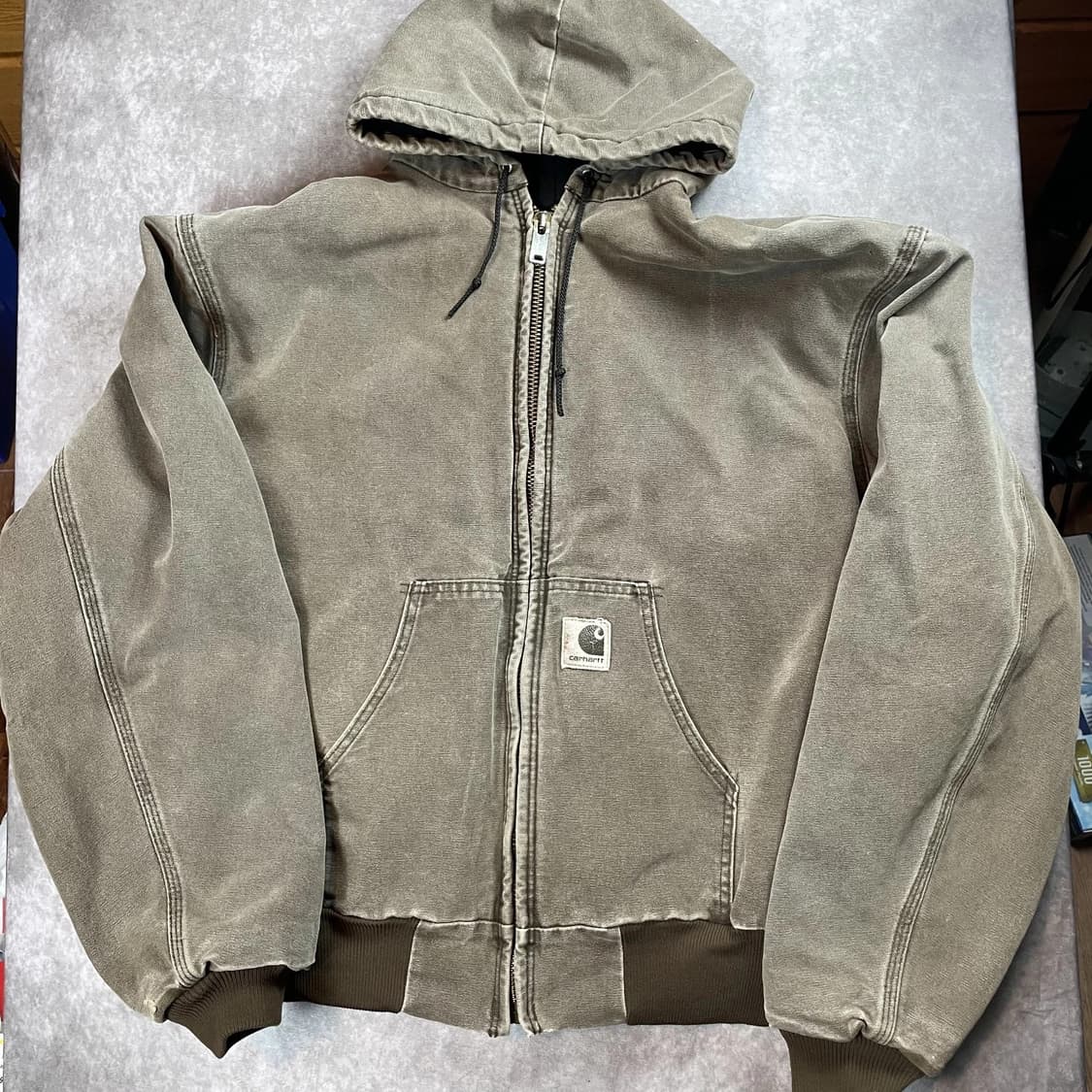 90s 칼하트 디트로이트 J68 후드집업 자켓 2XL 상품이미지1