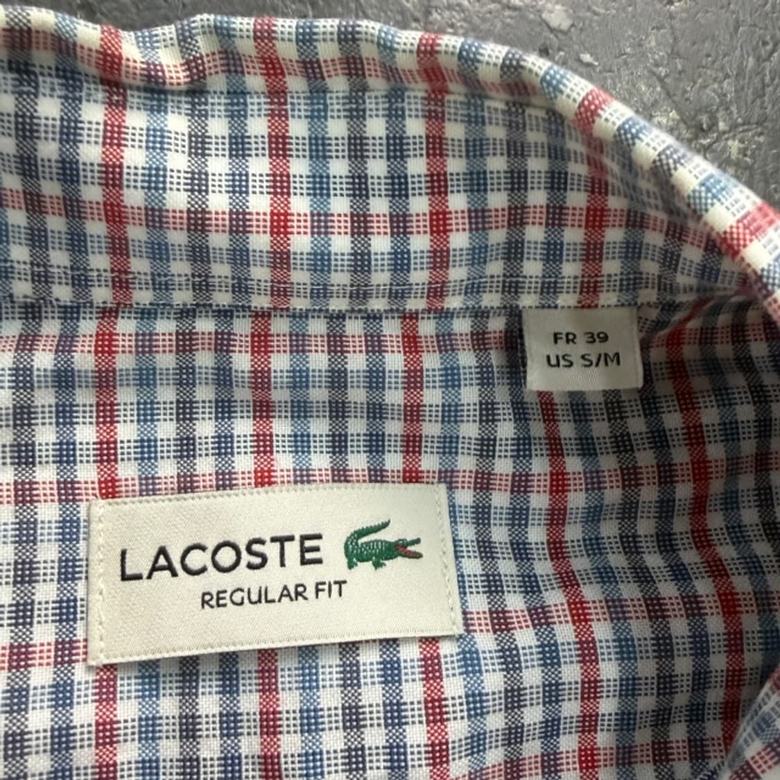 95 라코스테 체크 셔츠 상품이미지3