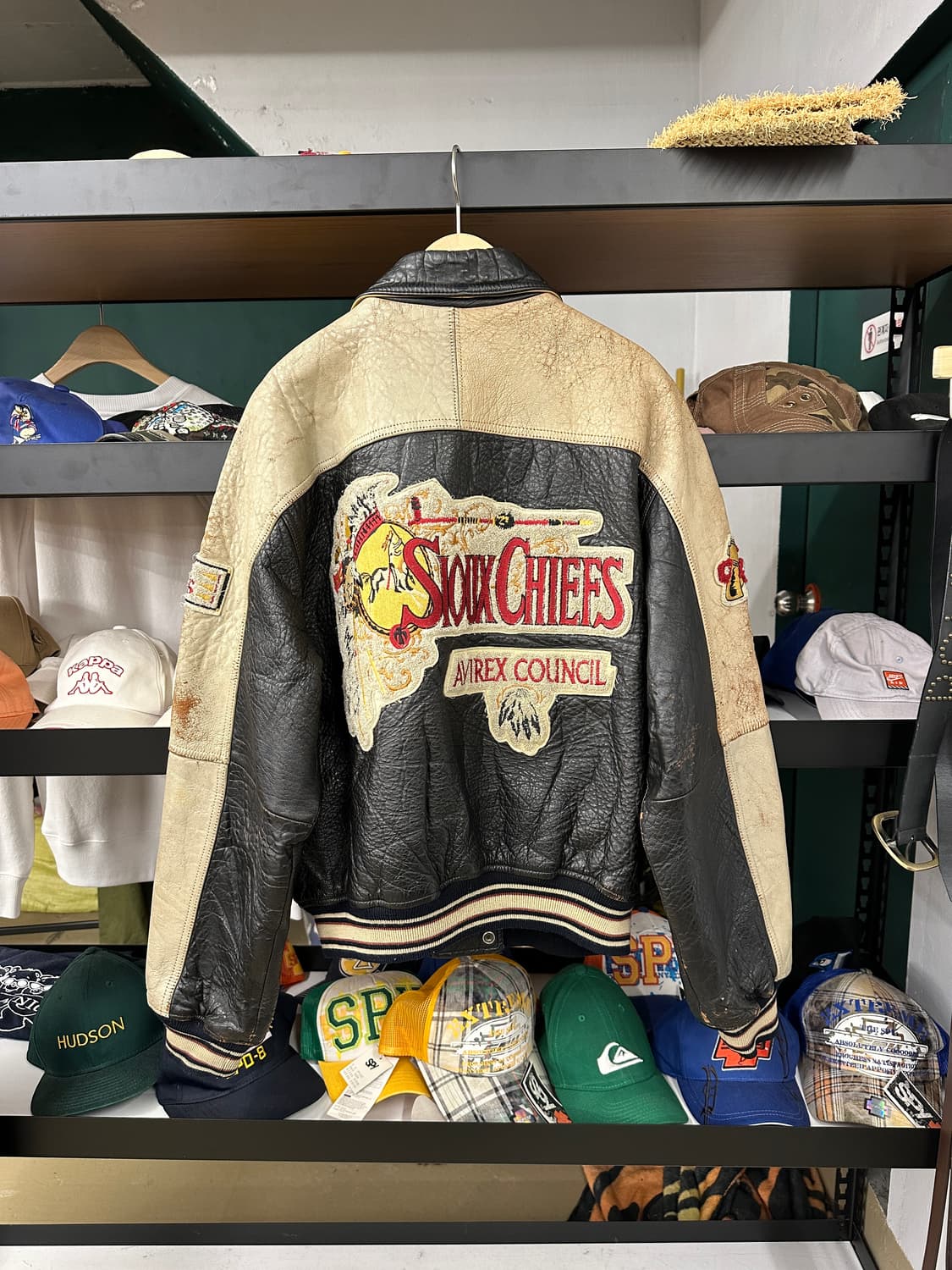 AVIREX) Sioux Chief 바시티 자켓 M 상품이미지6