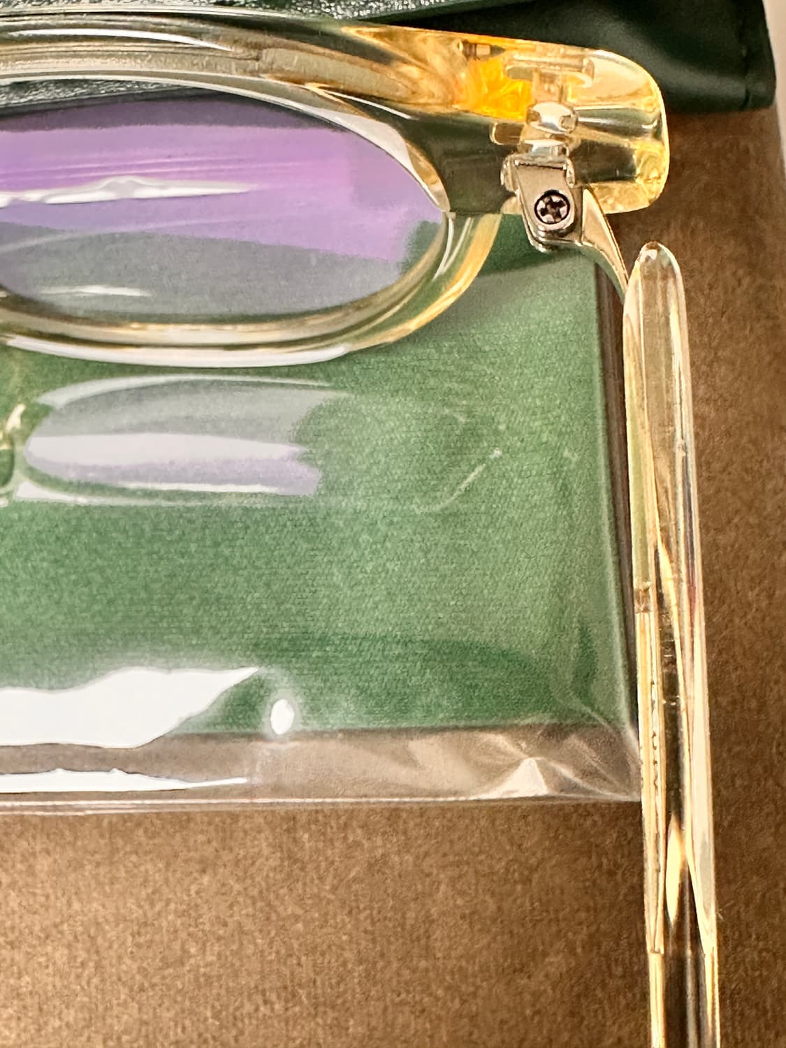 ts:tetsuo 테츠오 LS 01V C4 옐로우크리스탈투명 안경 상품이미지7