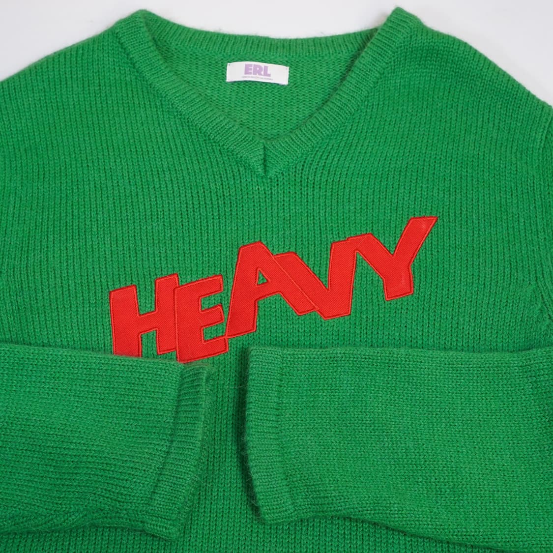 ERL 23ss 로고 패치워크 니트 상품이미지1