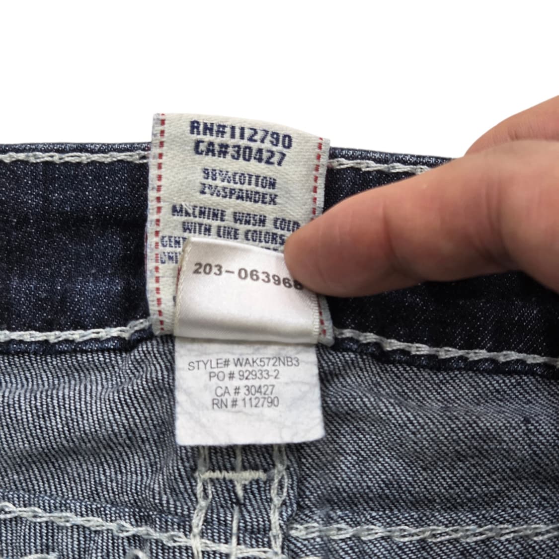 True Religion 트루릴리전 스트레이트 스티치 데님 팬츠 상품이미지6
