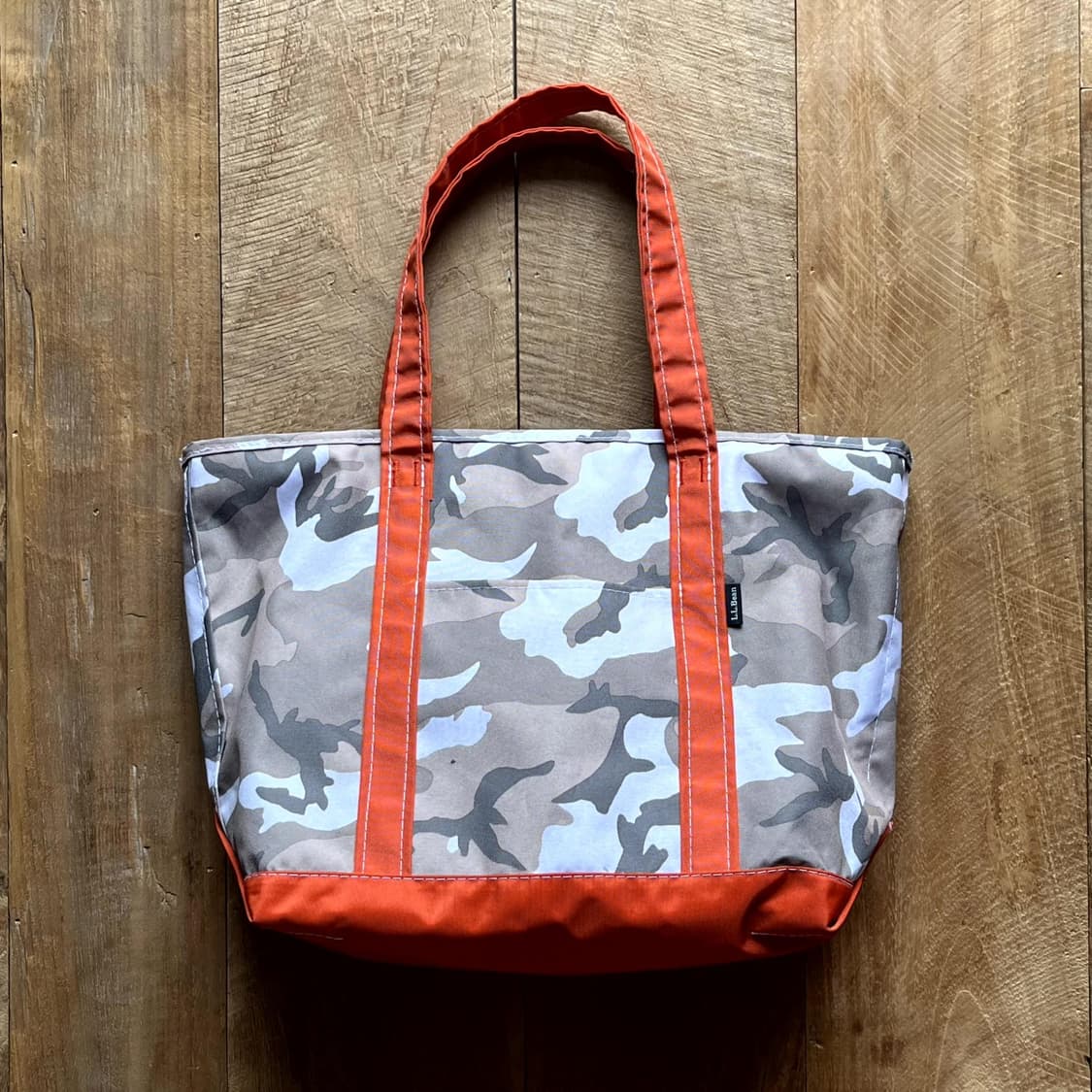 L.L.BEAN NYLON TOTE BAG CAMO 후루츠패밀리