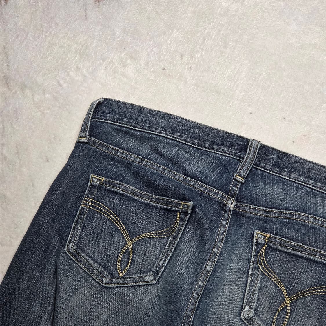 뒷자수 워싱 데미지 부츠컷 데님팬츠 상품이미지2