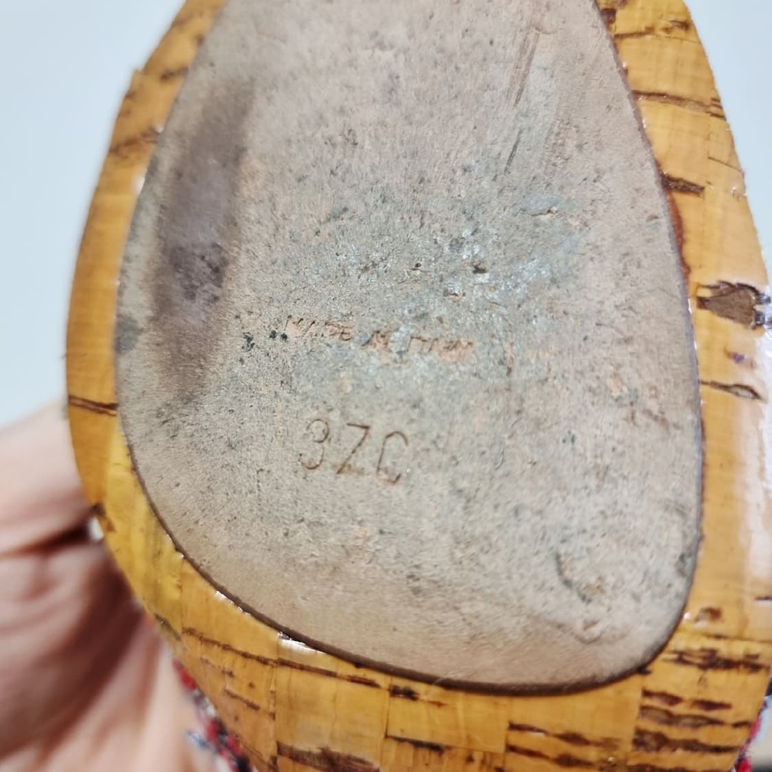 샤넬 큐빅로고 트위드 구두 펌프스 슈즈 힐 240mm/37 (굽8.5) 상품이미지7