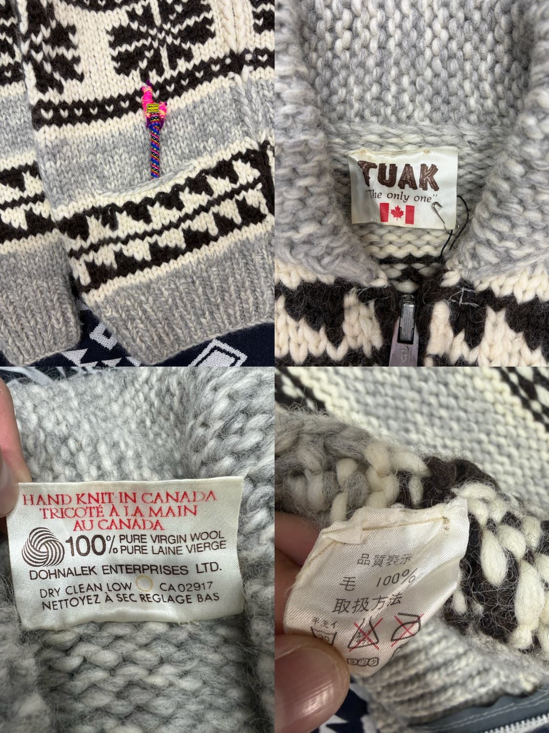 Tuak Cowichan 코위찬 s~m (캐네디언 스웨터) 상품이미지7