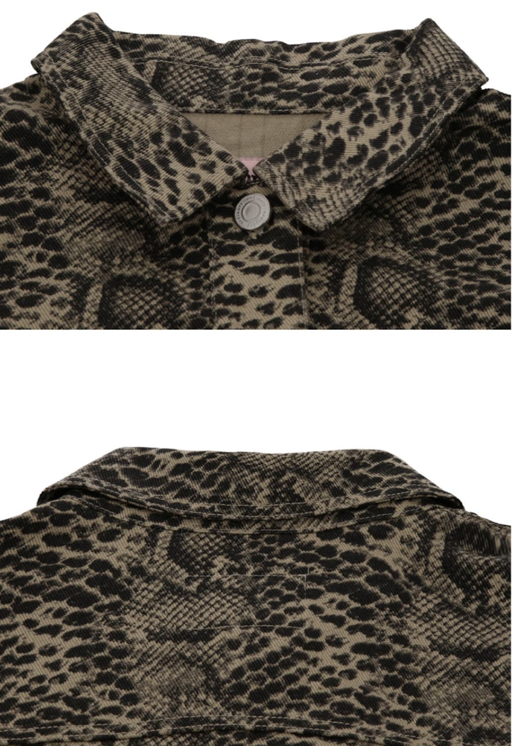 [오디너리 홀리데이]애니멀 프린팅 크롭 트리커 자켓 상품이미지3