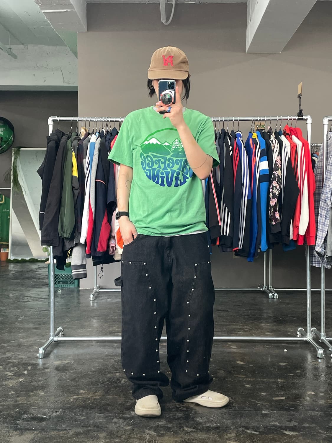 빈티지 프린팅 반팔 티셔츠  상품이미지3