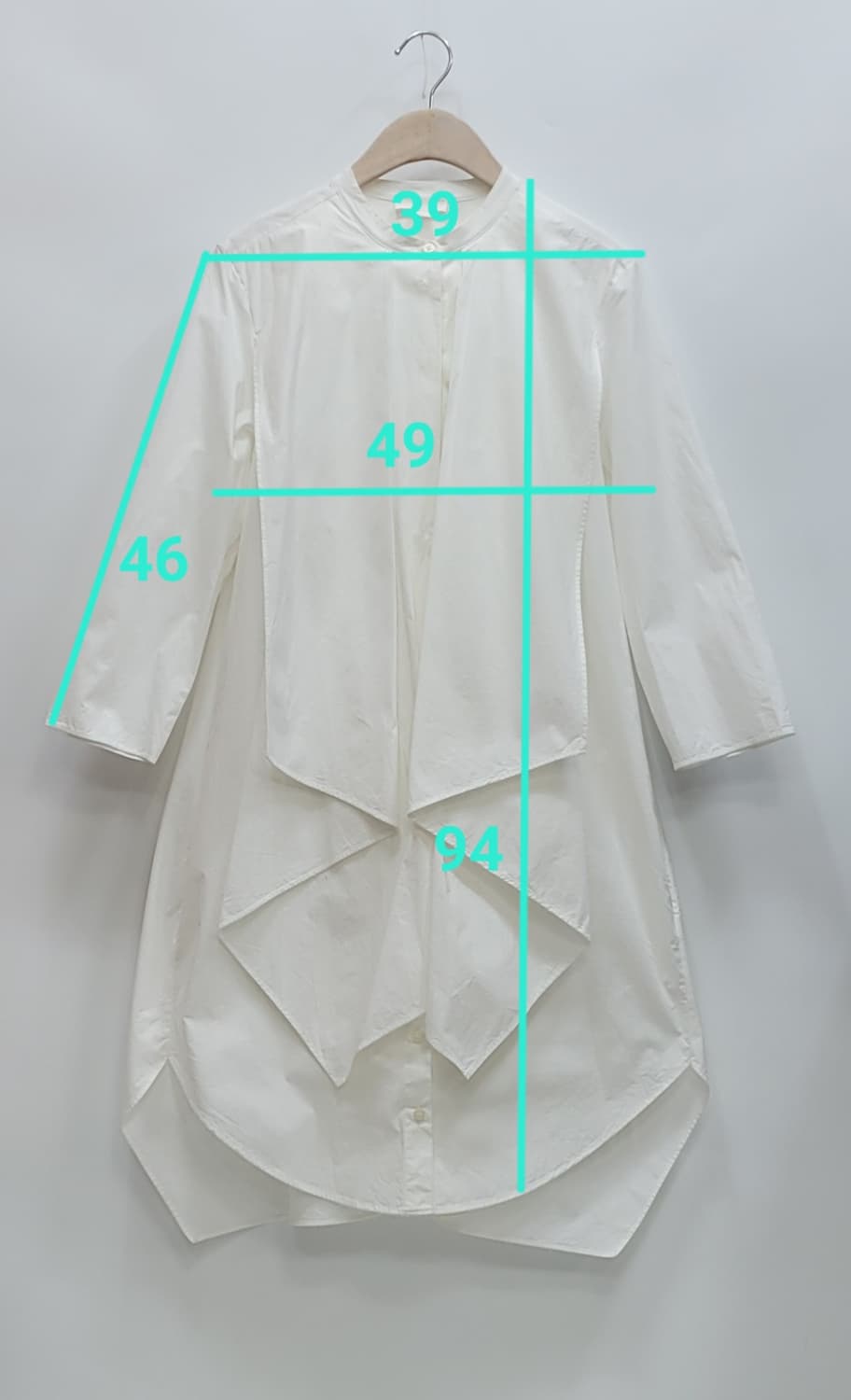 COS 코스 드레이프 코튼 셔츠 드레스 / 여 165-84A 화이트
 상품이미지10