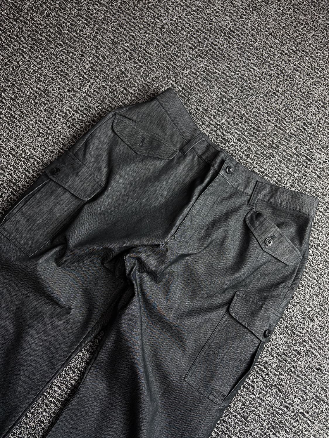 일본 빈티지 꼼사이즘 미니멀 코튼 해링본 카고 팬츠 3227  상품이미지3