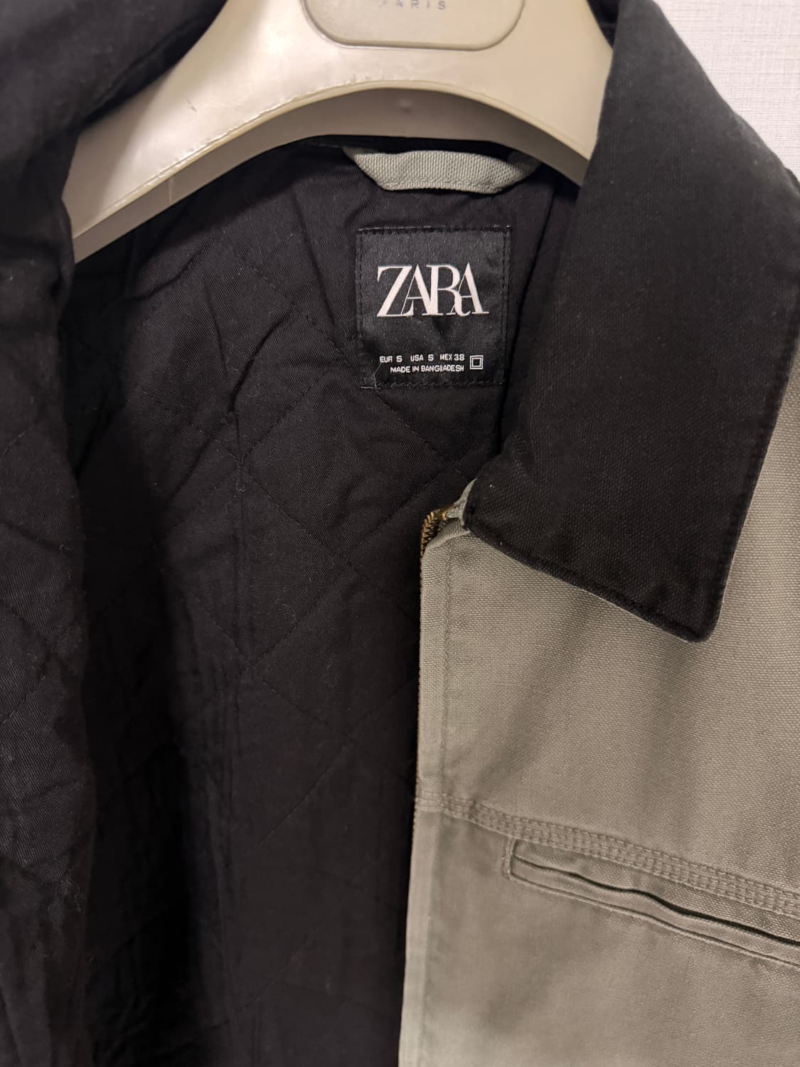 자라 콘트라스트 칼라 자켓 라이트 그린 상품이미지3