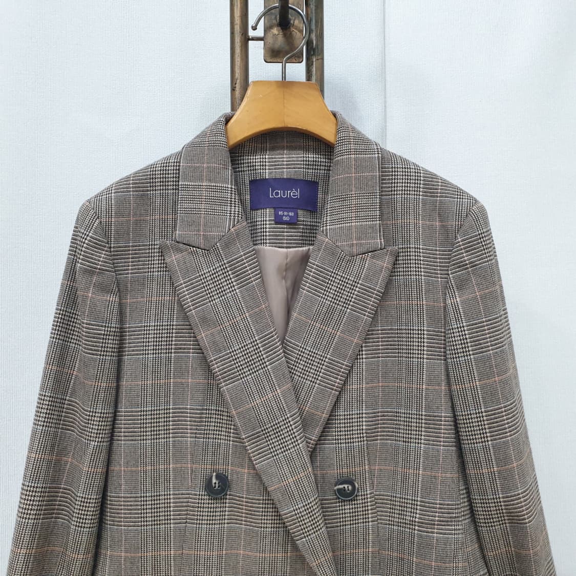 라우렐 체크 더블 버튼 자켓 55 상품이미지2