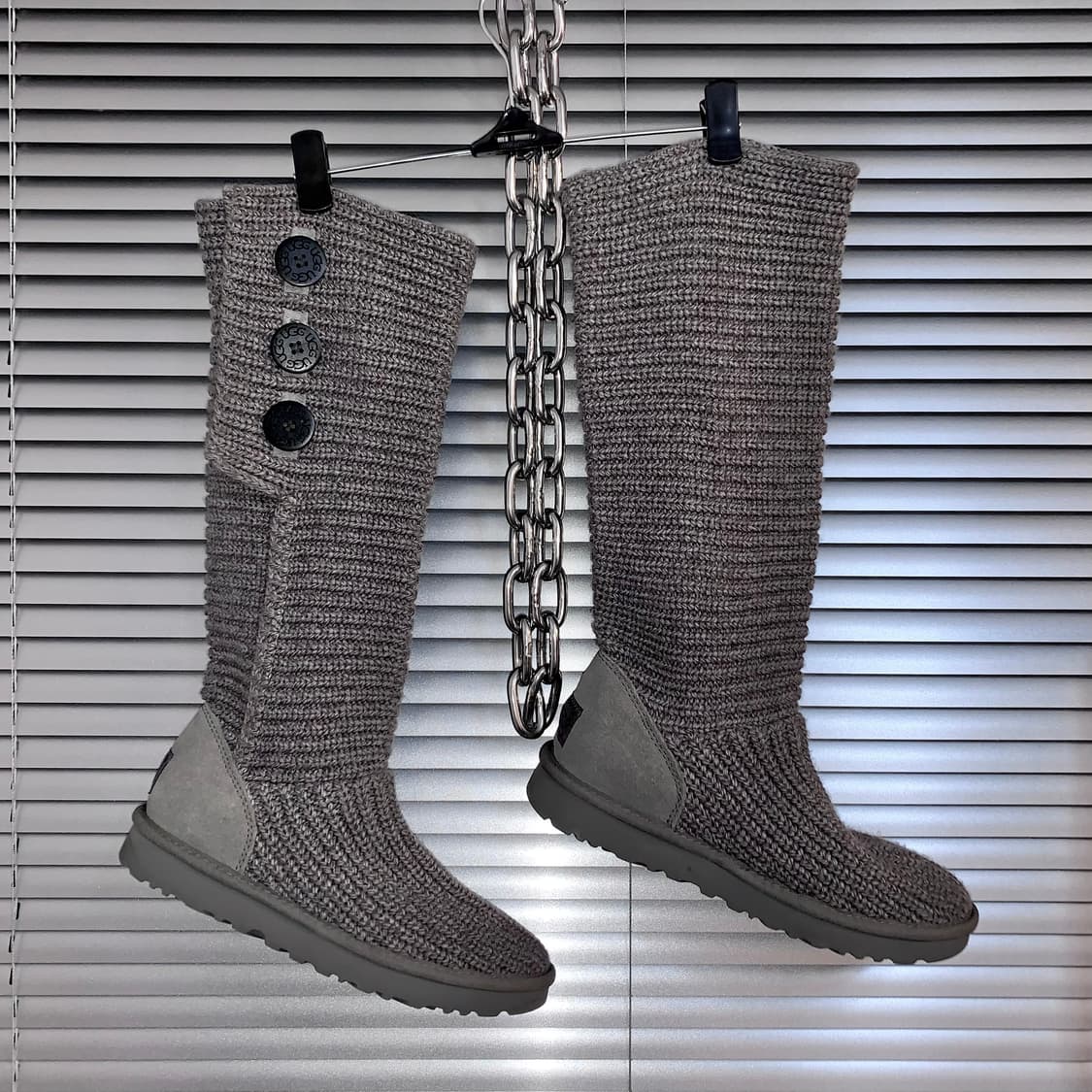 2000s Y2K 니트 카디 어그 부츠 상품이미지2