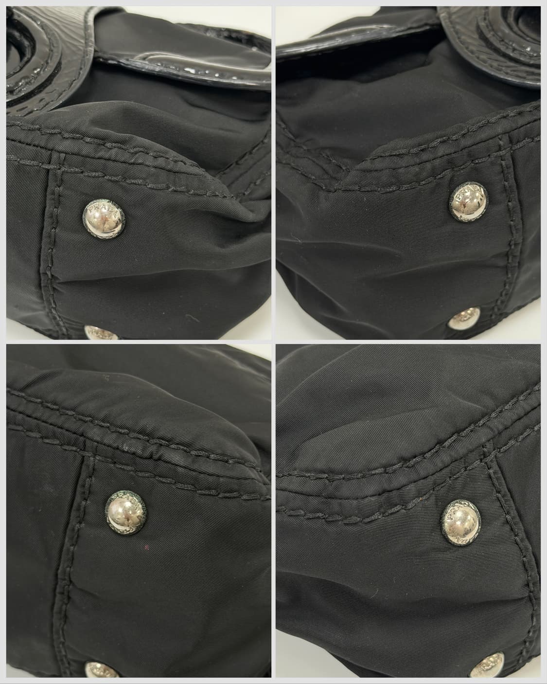 프라다 나일론 & 페이턴트 레더 체인 숄더백 상품이미지5