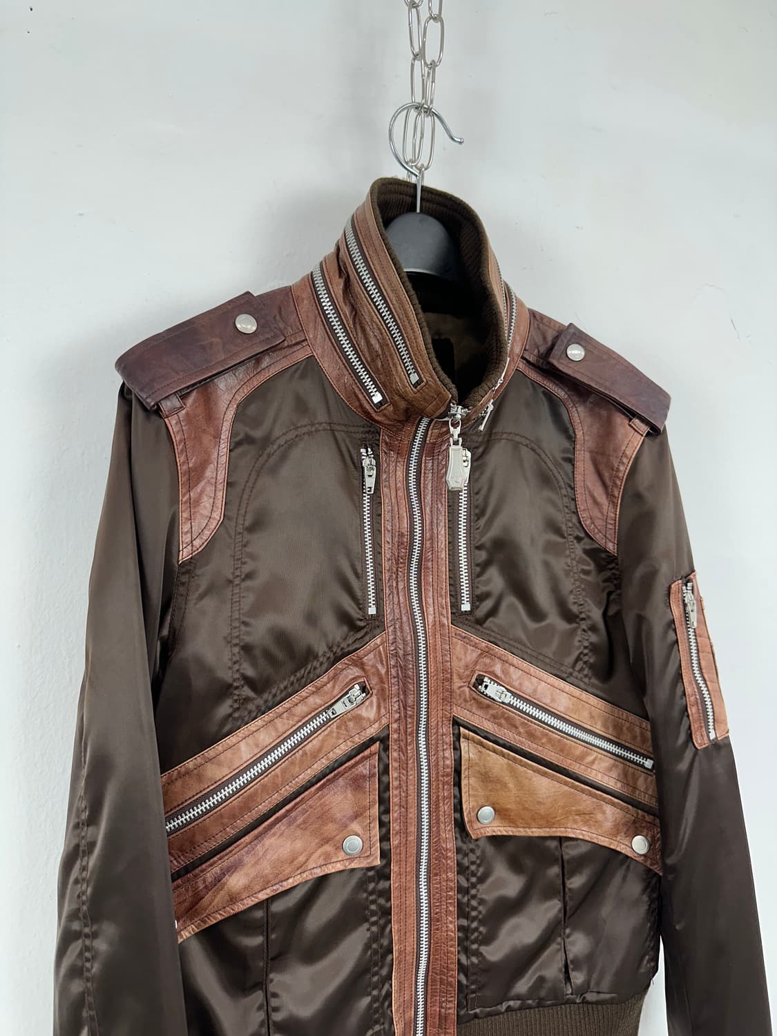 Luv Maison Kangaroo Leather Hybrid Jacke 상품이미지2