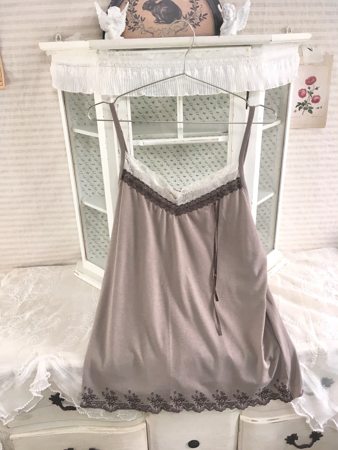 Set)액시즈팜 레이스 볼레로 가디건 + 앤틱 레이스 나시 상품이미지9