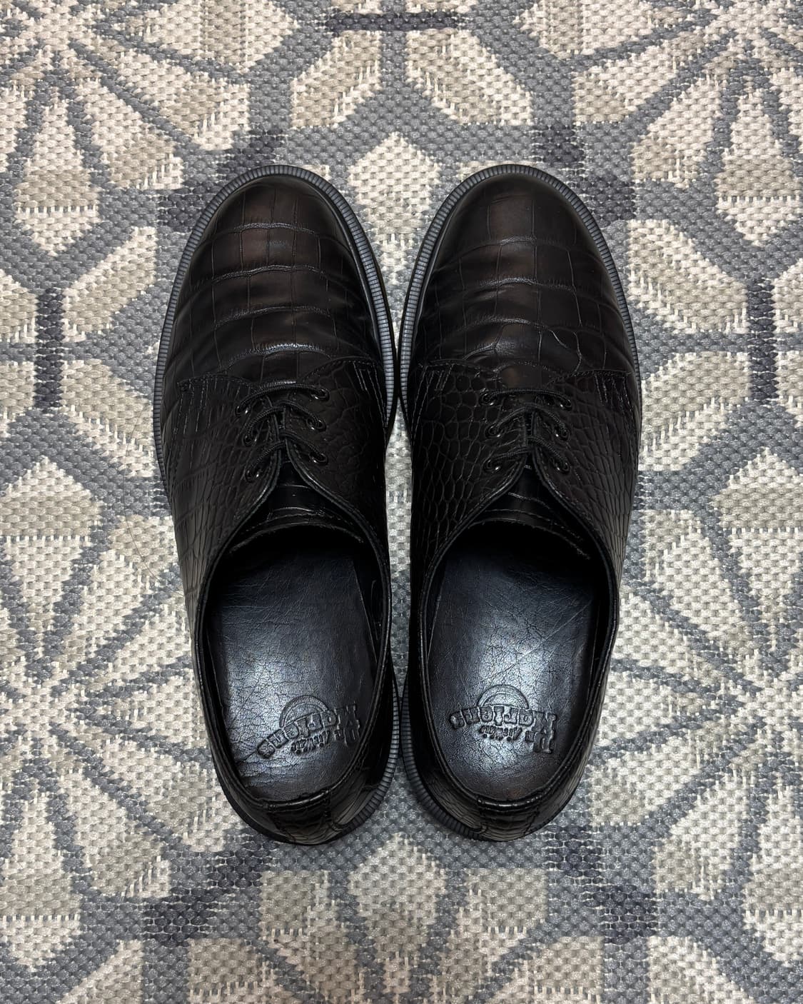 (270) 닥터마틴 10078 3홀 크로커다일 블랙 상품이미지4