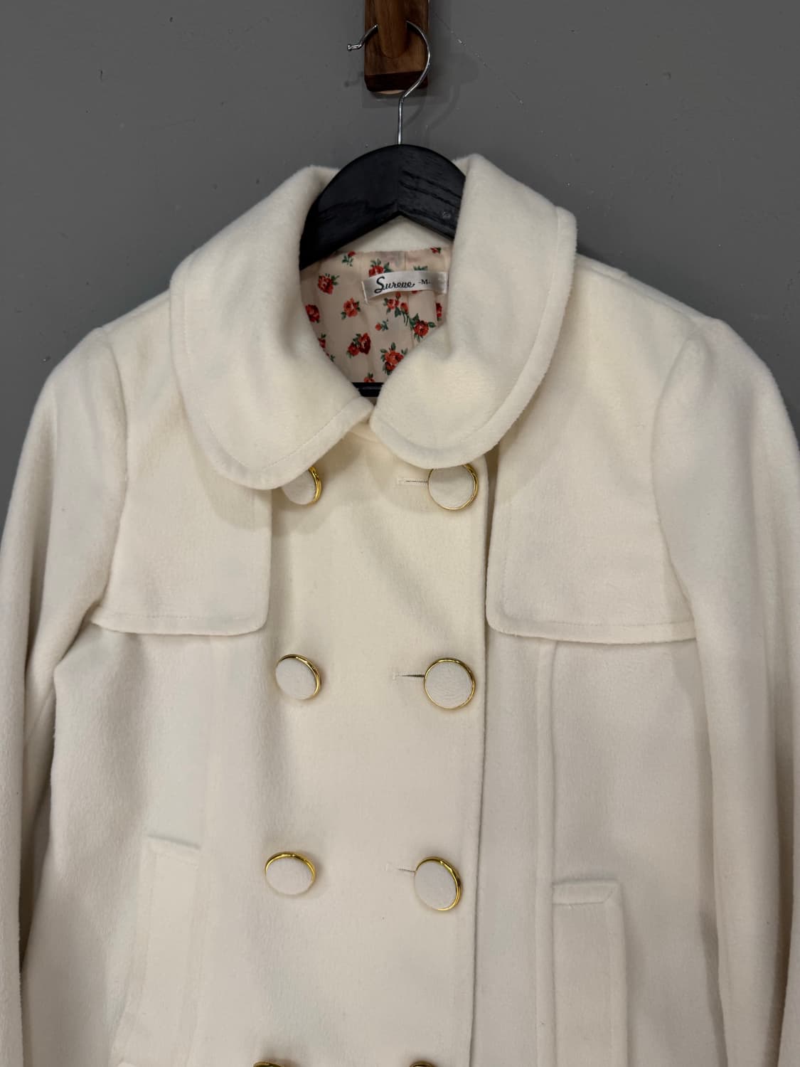 Jpn vintage 히메갸루 금장 더블버튼 코트 상품이미지2