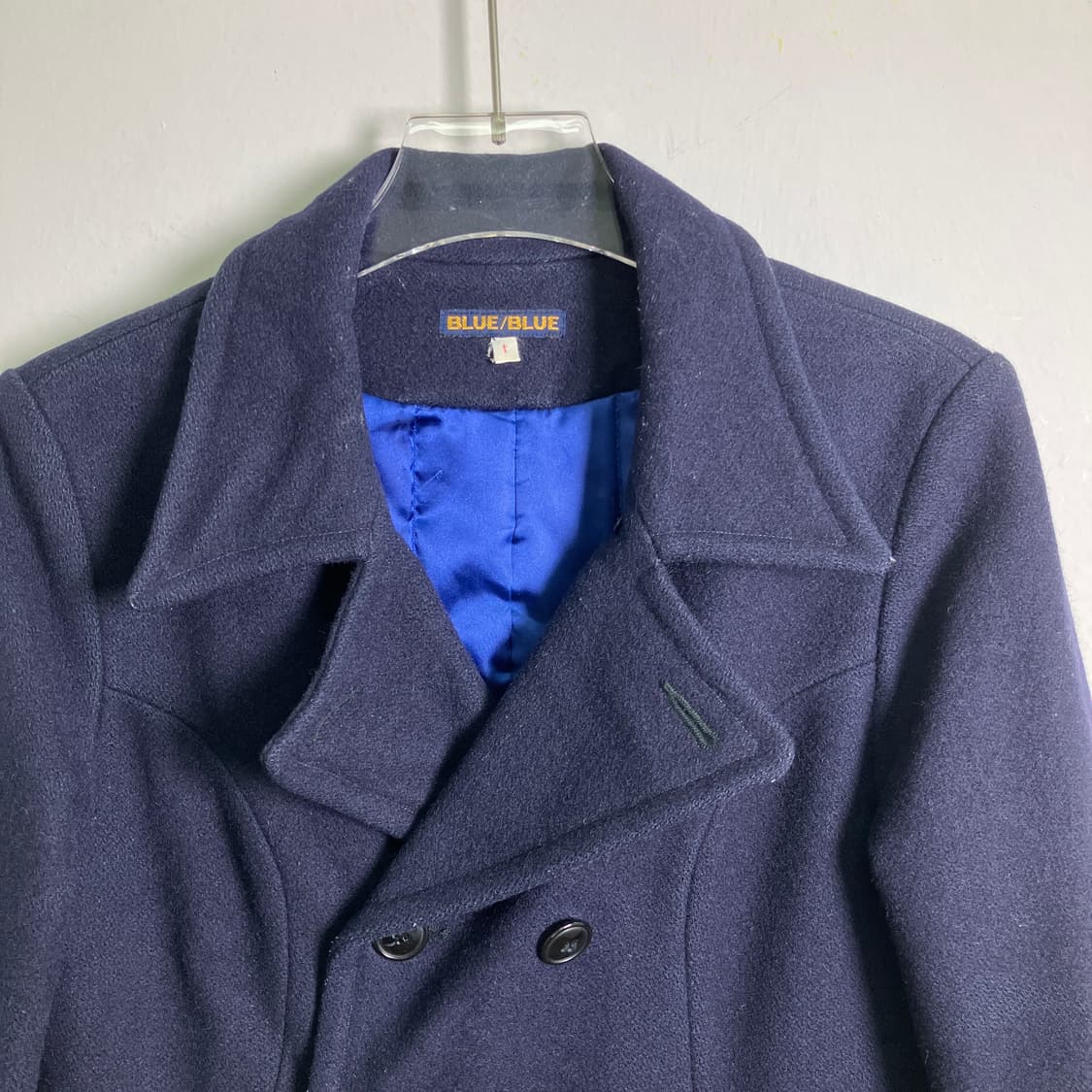 블루 블루 재팬 네이비 더블 버튼 울 피코트  상품이미지4