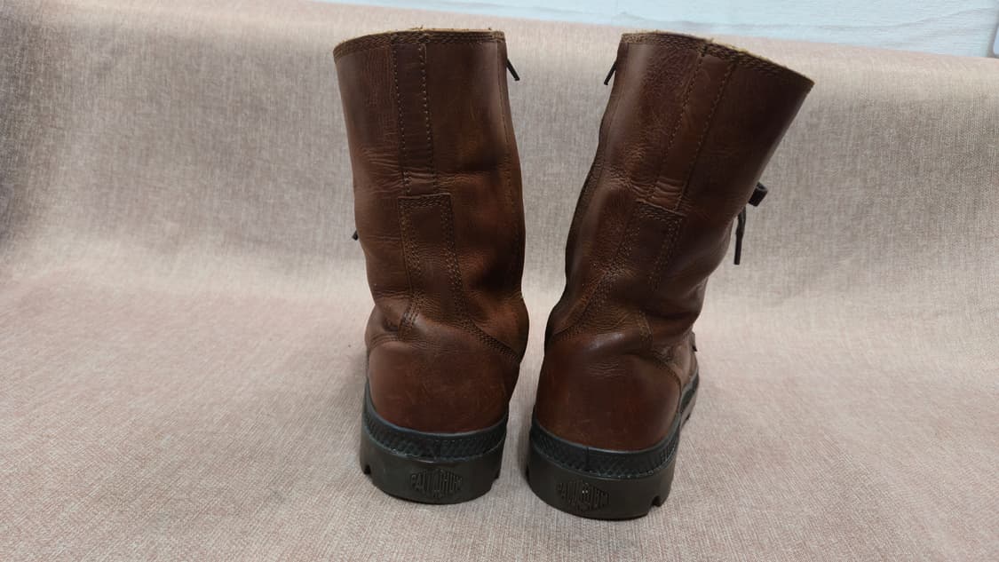 팔라디움 275mm- 배기 레더  워커 부츠 브라운 가죽 상품이미지5