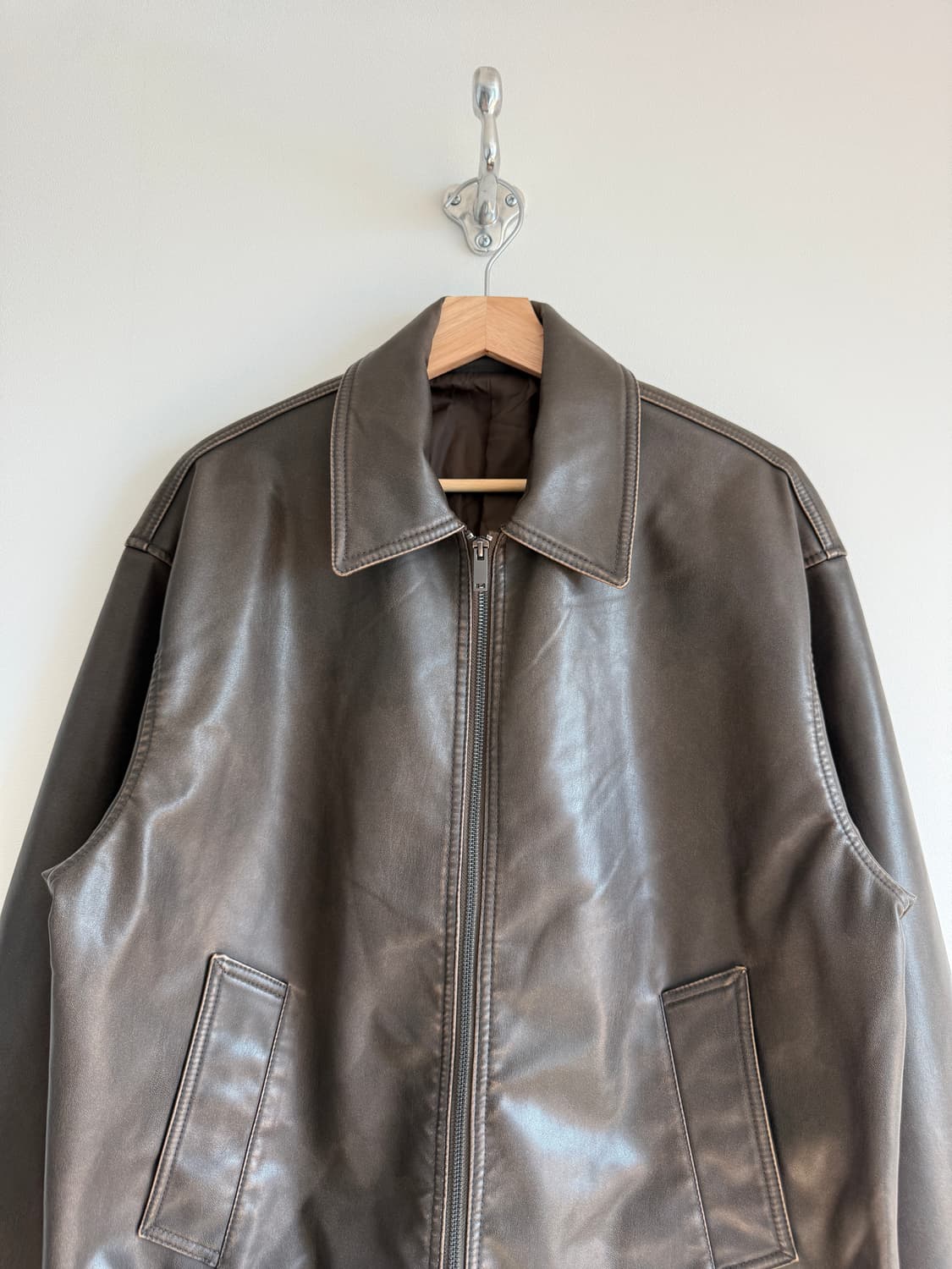 [L]Pre owned 에코레더 자켓 상품이미지2