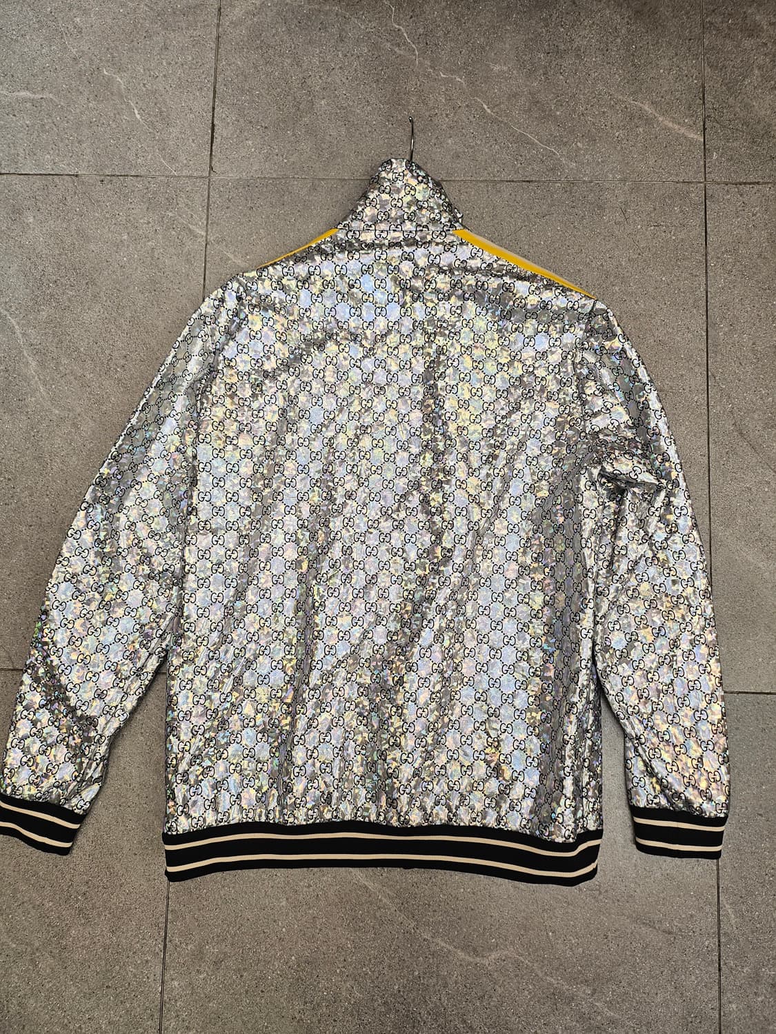 GUCCI 구찌 라미네이트 스파클링GG 남성져지 자켓 XS 상품이미지6