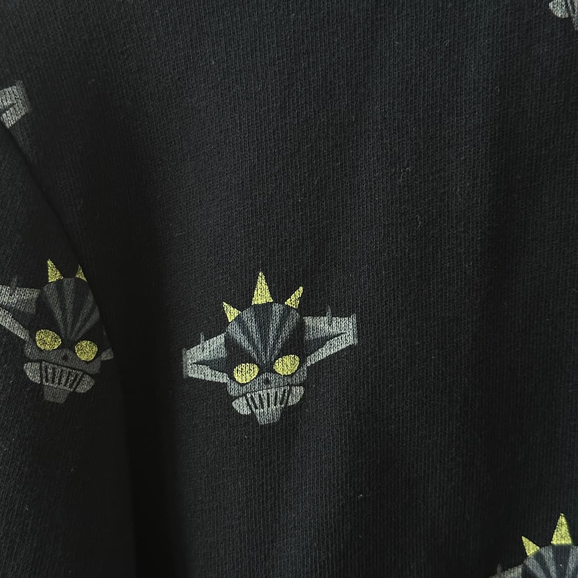 하이드로겐 로봇 스컬 프린팅 블루종 블랙 L 상품이미지6