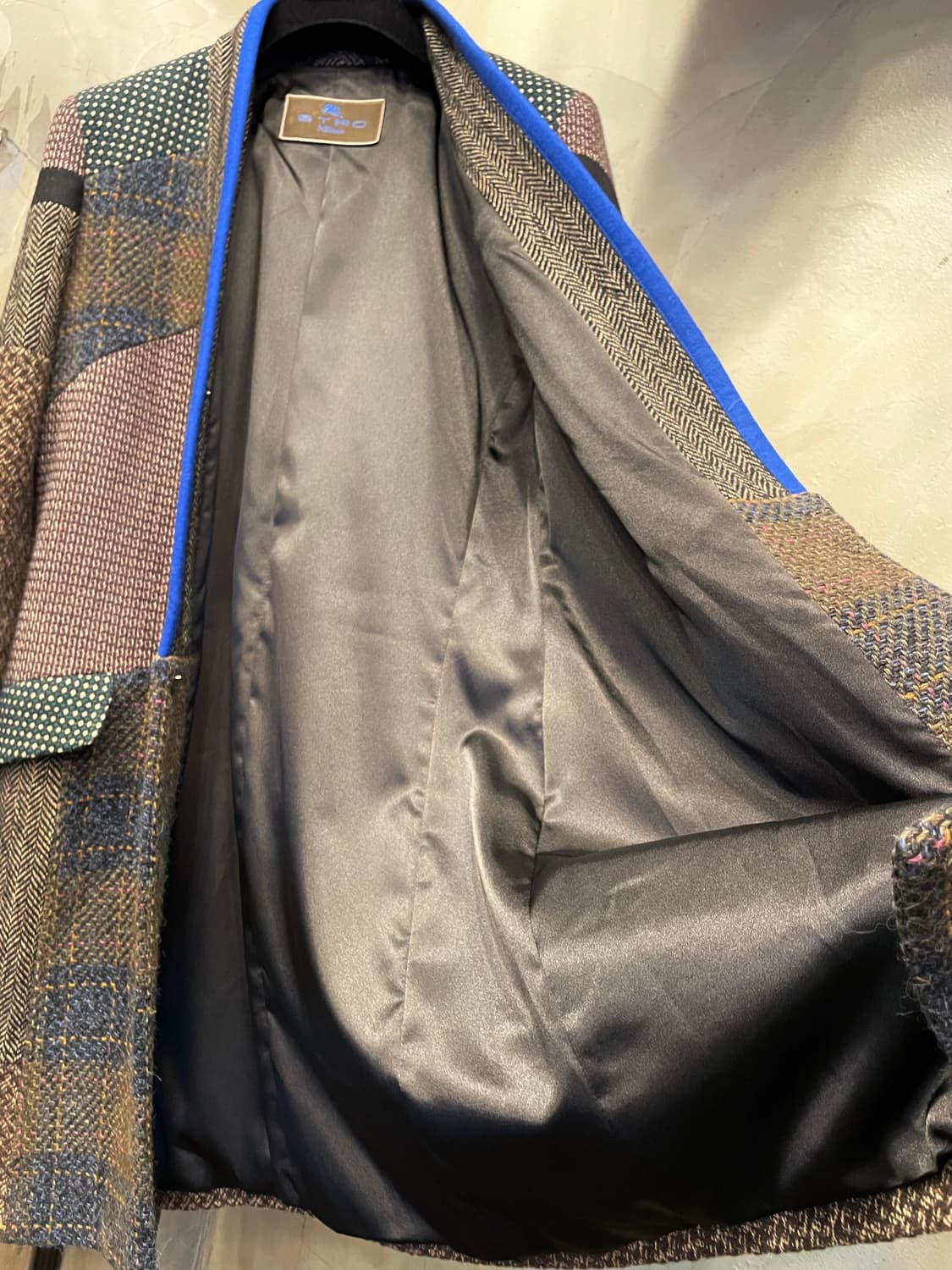 에트로  멀티 헤링본 롱코트  상품이미지8