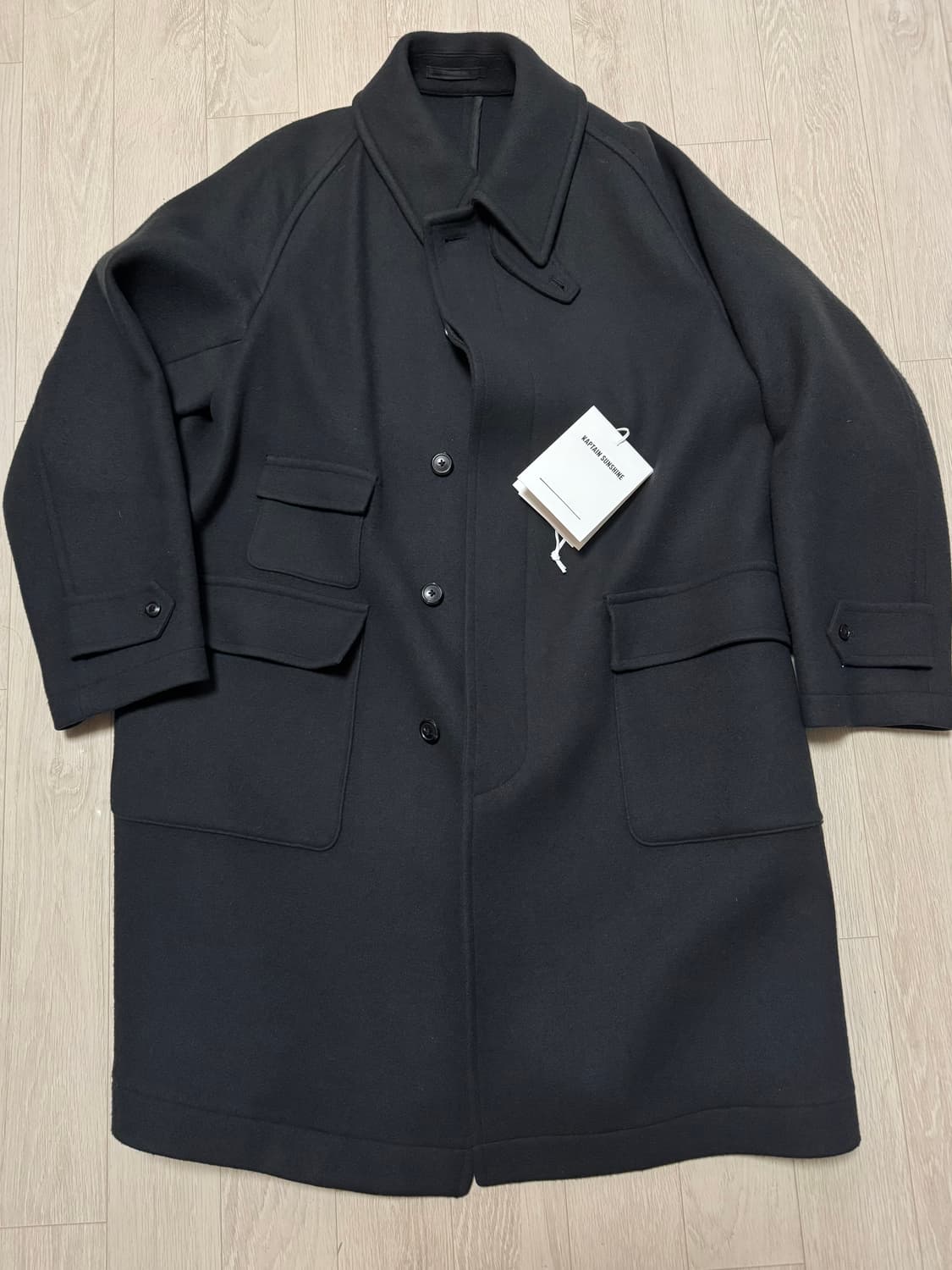 22fw 캡틴선샤인 트레블러 코트 비이커 별주 챠콜 42사이즈 상품이미지1