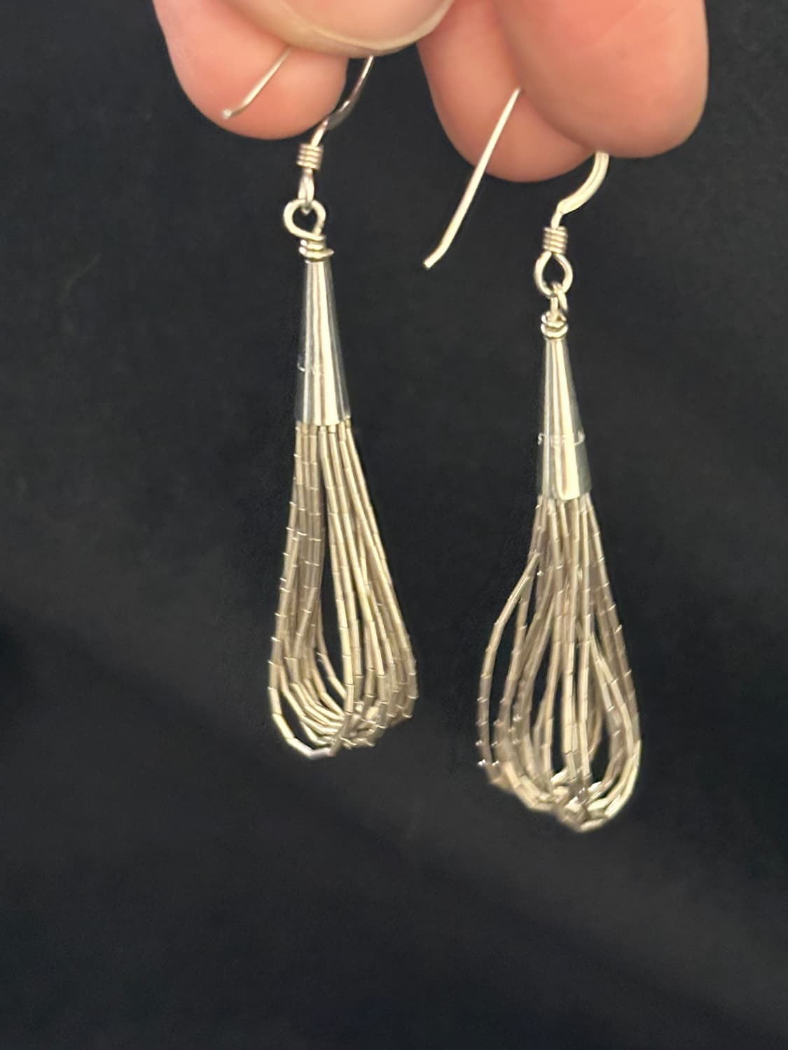 Liquid Multi-Strand Tassel Drop 925Silve 상품이미지2