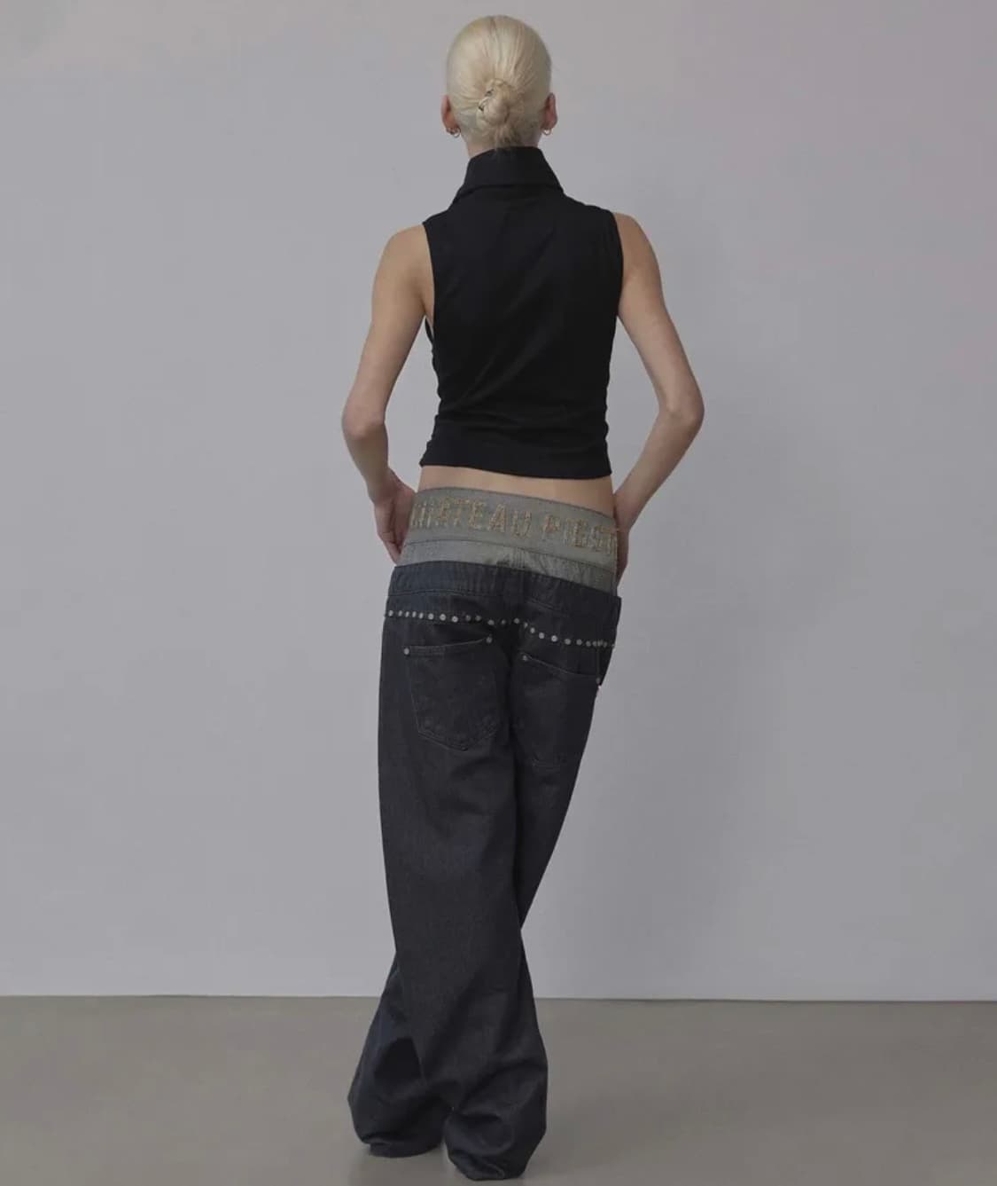 스컬프터 Beaded Layered Denim Pants Nonfade  상품이미지3