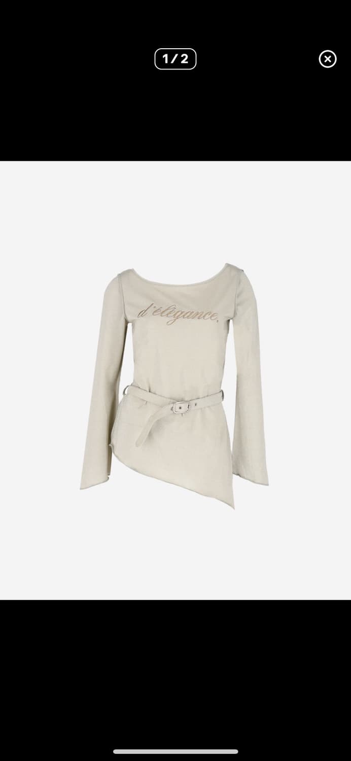 Glitter belt top 상품이미지1