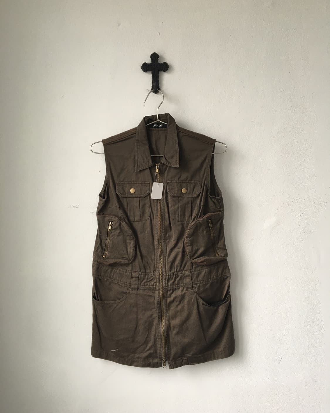 Multi pocket point high neck vest 상품이미지2