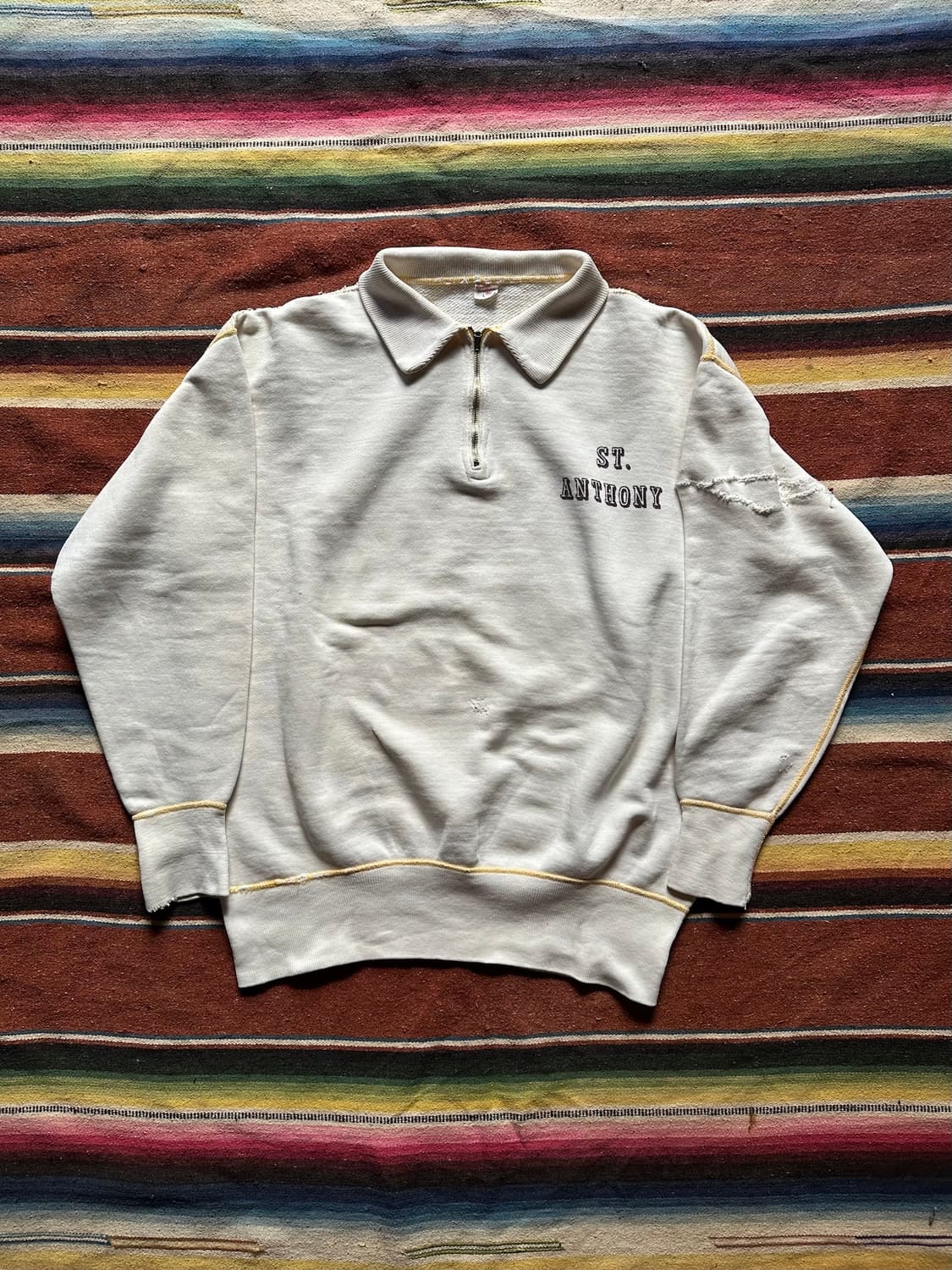 50s Russell Quarter Zip Up Sweat Shirt 상품이미지1