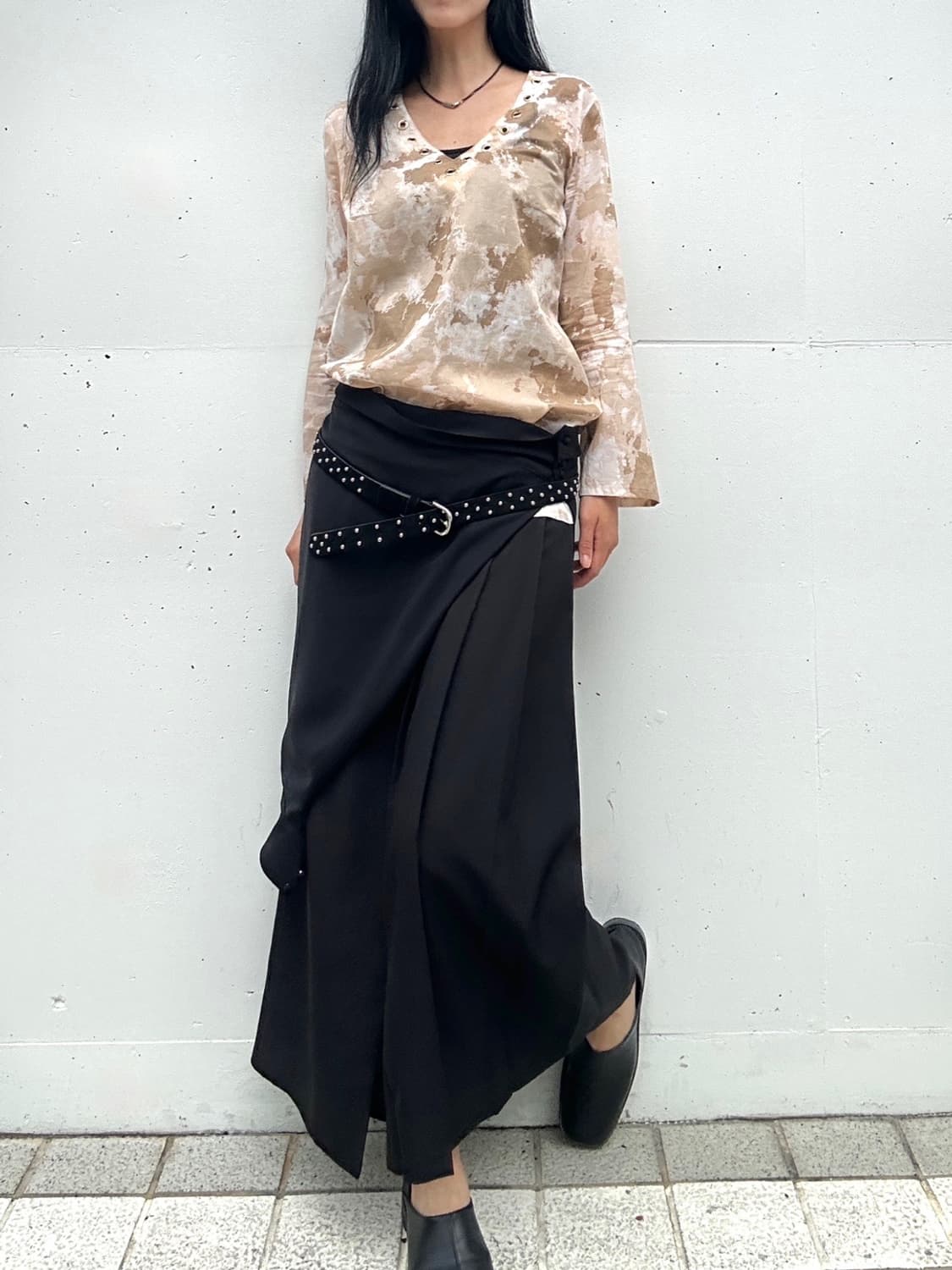 Tailor strap pleats pants / black 상품이미지8