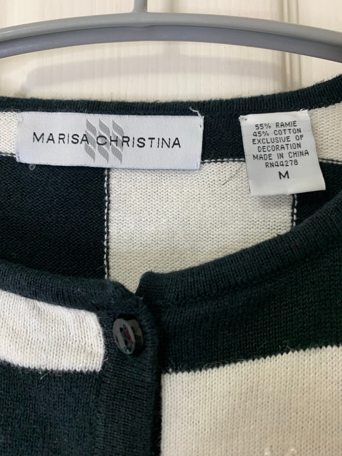 마리사 크리스티나 격자 무늬 가디건 상품이미지4