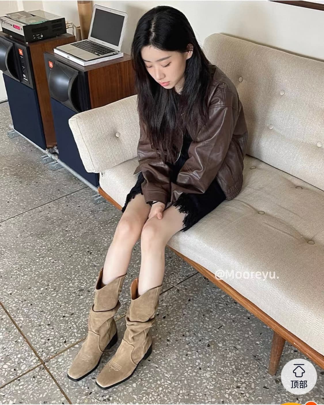 직구 사이즈 미스) 베이지 롱부츠 230-235 상품이미지1