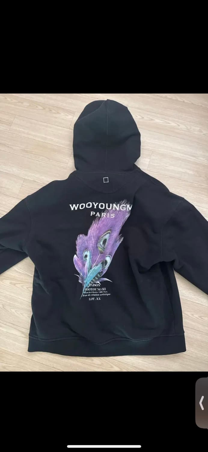 우영미 깃털 후드티 52사이즈 상품이미지1