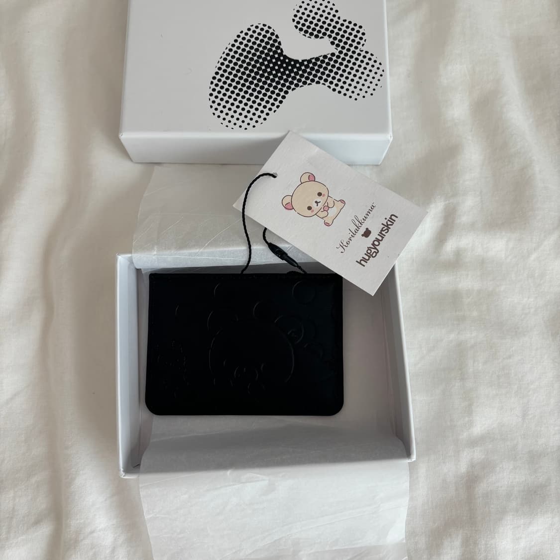 허그유어스킨 리락쿠마 카드지갑 블랙 상품이미지2