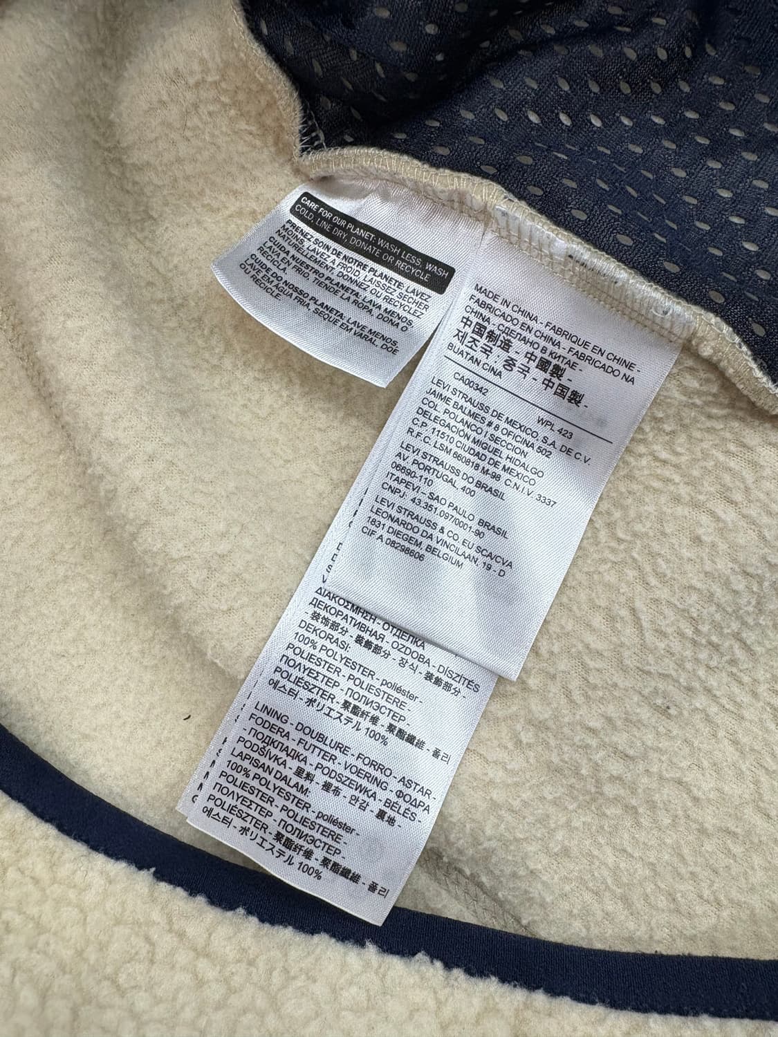 리바이스 후리스집업 M 상품이미지6