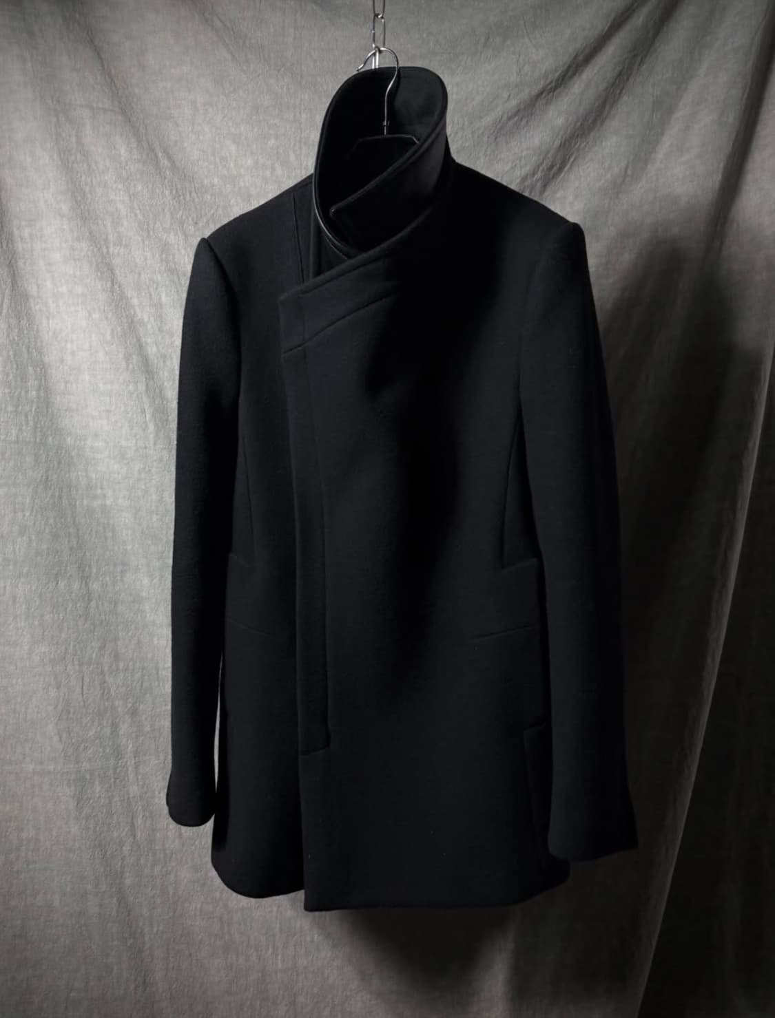 SYSTEM Asymmetric High-Neck Wool Coat 상품이미지1