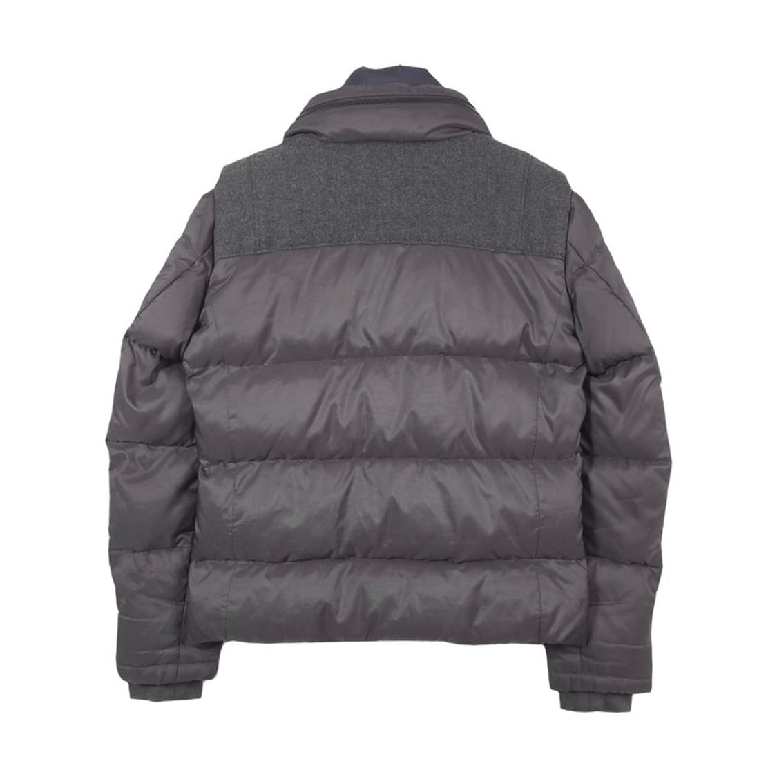 라코스테 울 배색 다크그레이 구스다운 숏패딩 상품이미지2