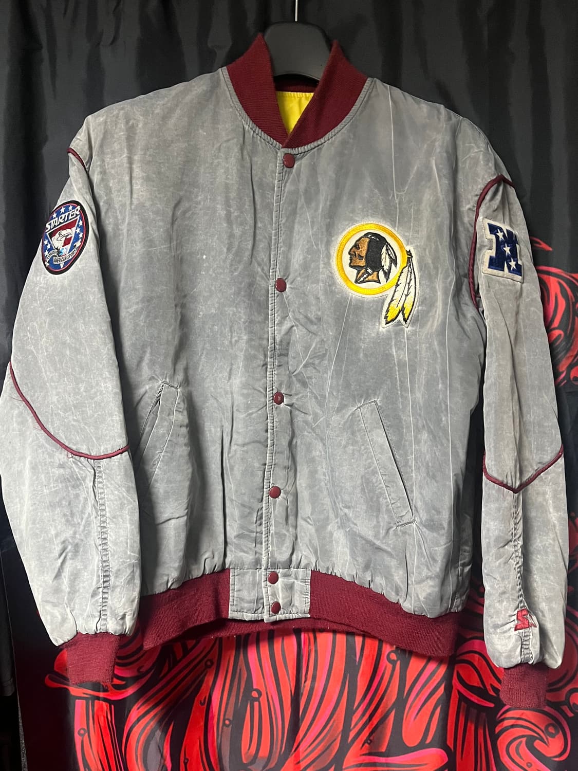 80s NFL 워싱턴 레드스킨즈 자켓 상품이미지1