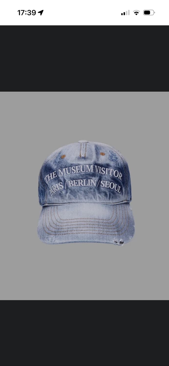 더뮤지엄비지터 데님 워싱 볼캡 상품이미지6